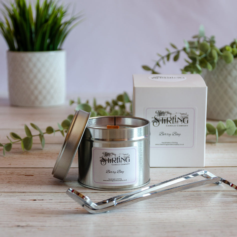 Berry Bay - Travel Tin Candle - Wooden Wick