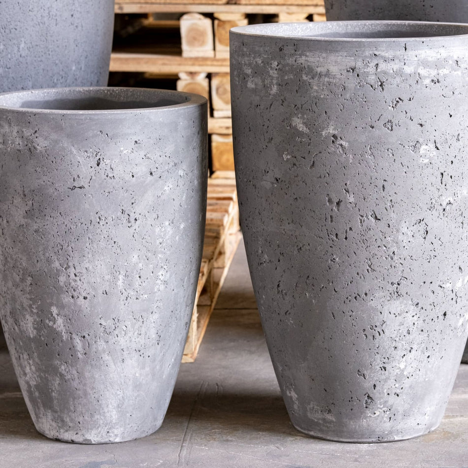 Vessara | Onyx Dusk – 40cm Large Concrete Vase Planter – 15L Tall Indoor Outdoor Pot