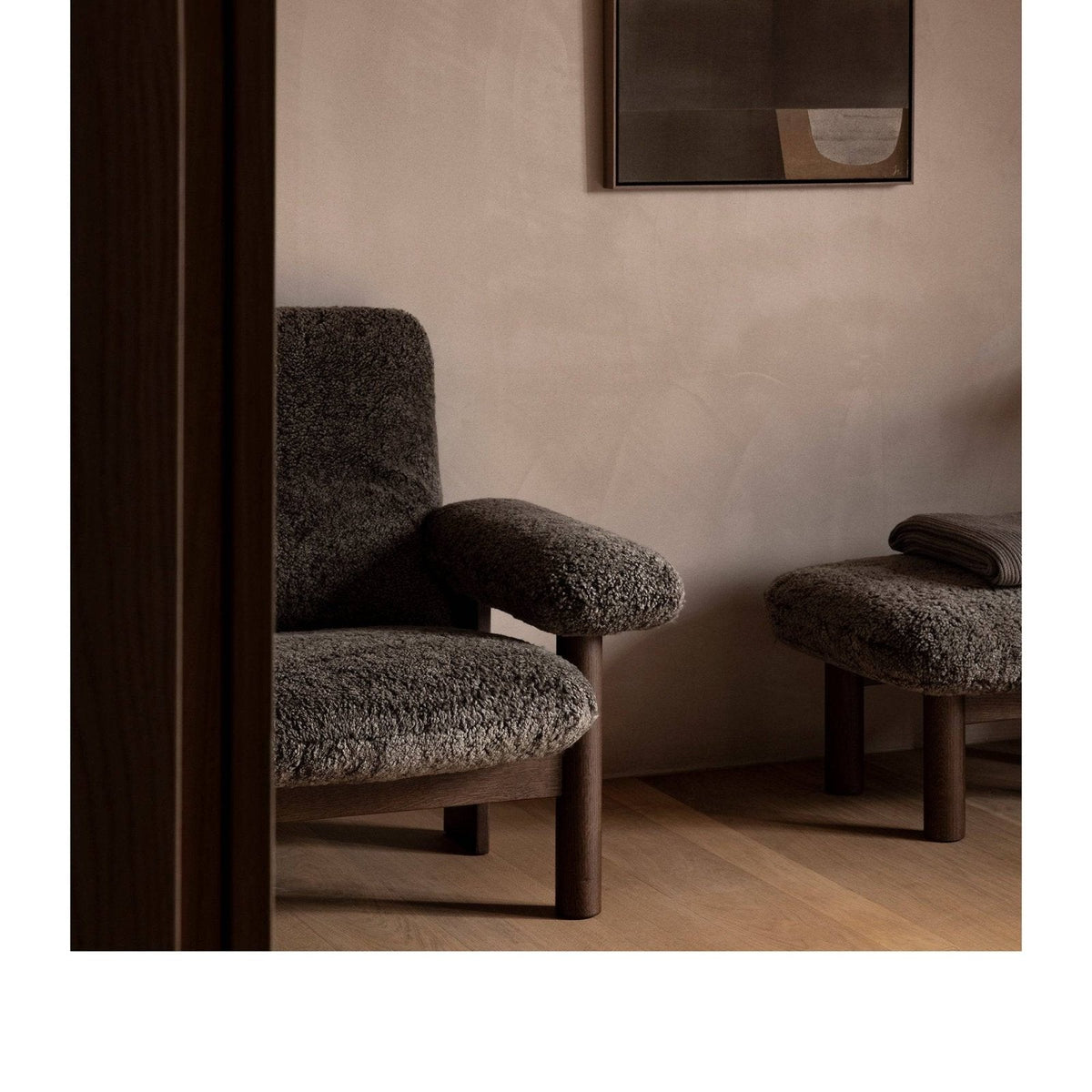 Audo (Menu) - Brasilia Lounge Chair - Sheepskin - Skandium London