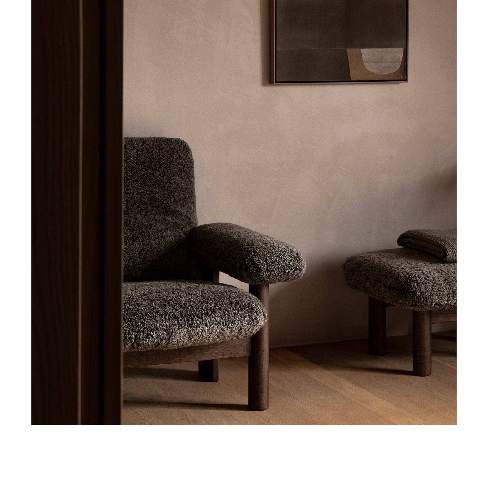 Audo (Menu) - Brasilia Lounge Chair - Sheepskin - Skandium London