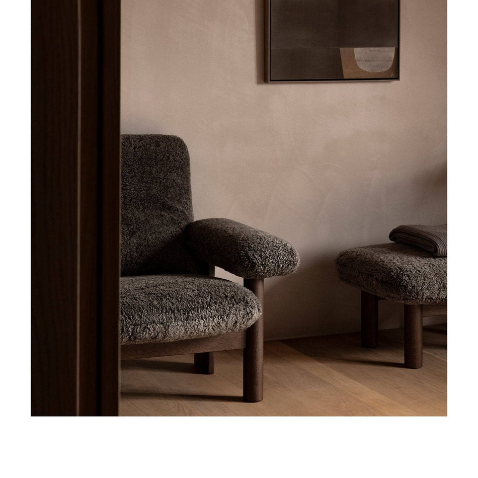 Audo (Menu) - Brasilia Lounge Chair - Sheepskin - Skandium London