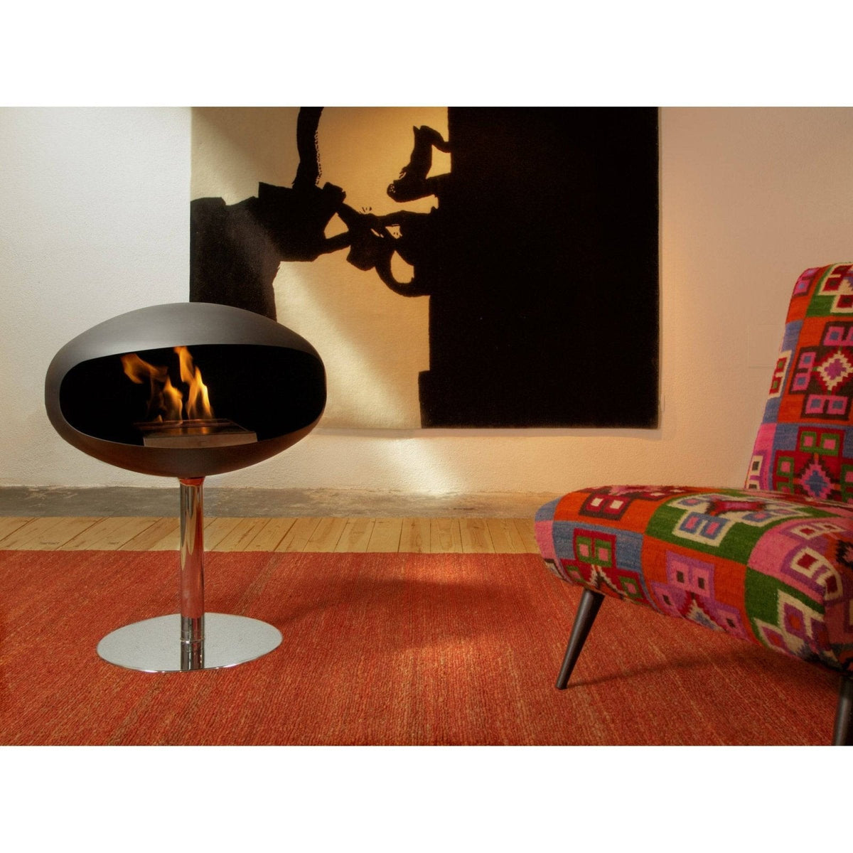 Cocoon Fires - Cocoon Fireplace - Standing Pedestal - Skandium London