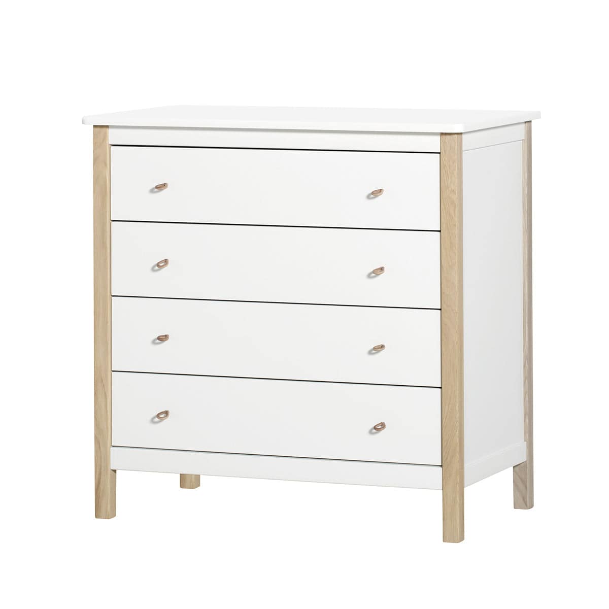 Oliver Furniture - Nursery dresser, white/oak - Skandium London