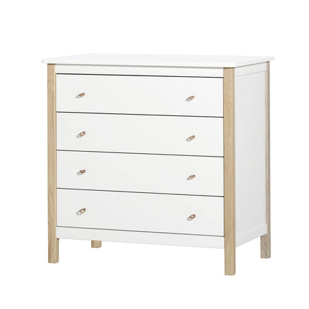 Oliver Furniture - Nursery dresser, white/oak - Skandium London