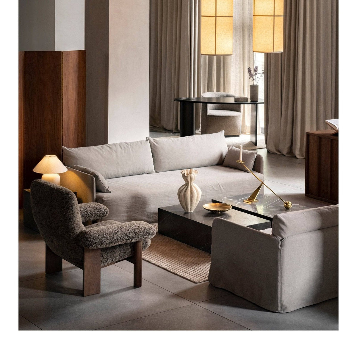 Audo (Menu) - Brasilia lounge chair - fabric - Skandium London