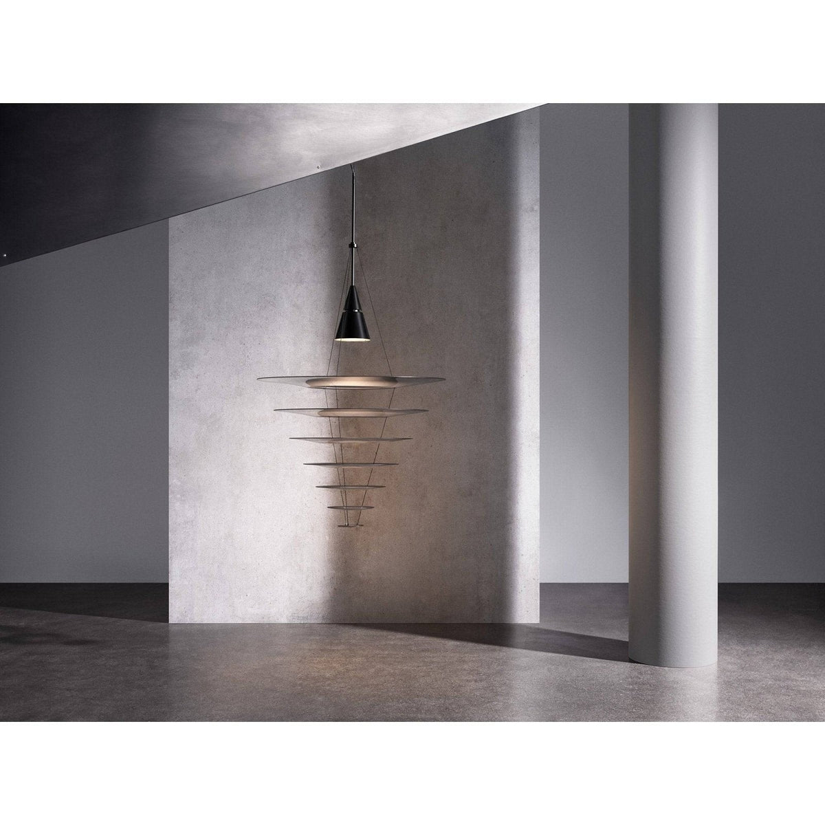 Louis Poulsen - Enigma pendant lamp, black - Skandium London