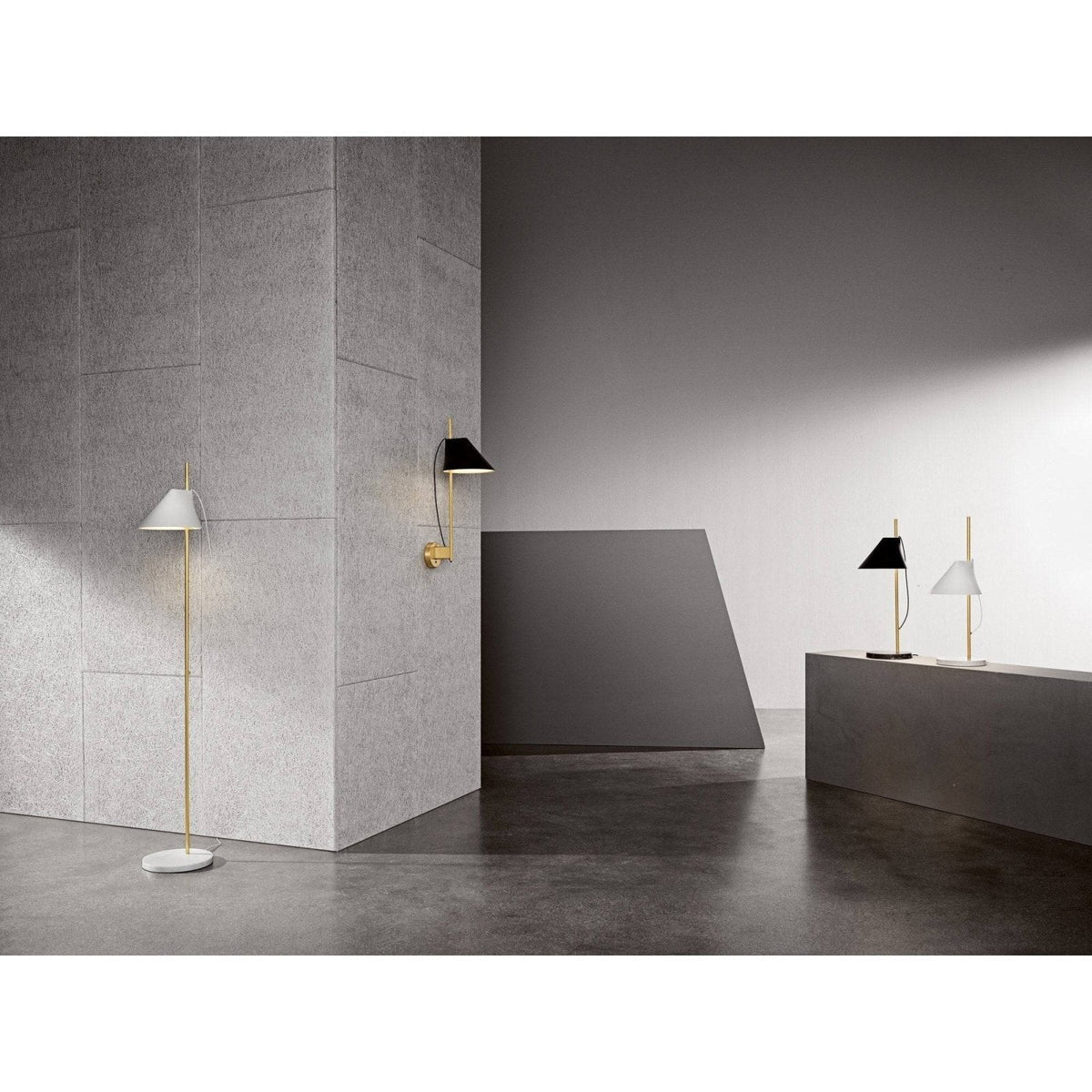 Louis Poulsen - Yuh Brass/Marble floor lamp - Skandium London
