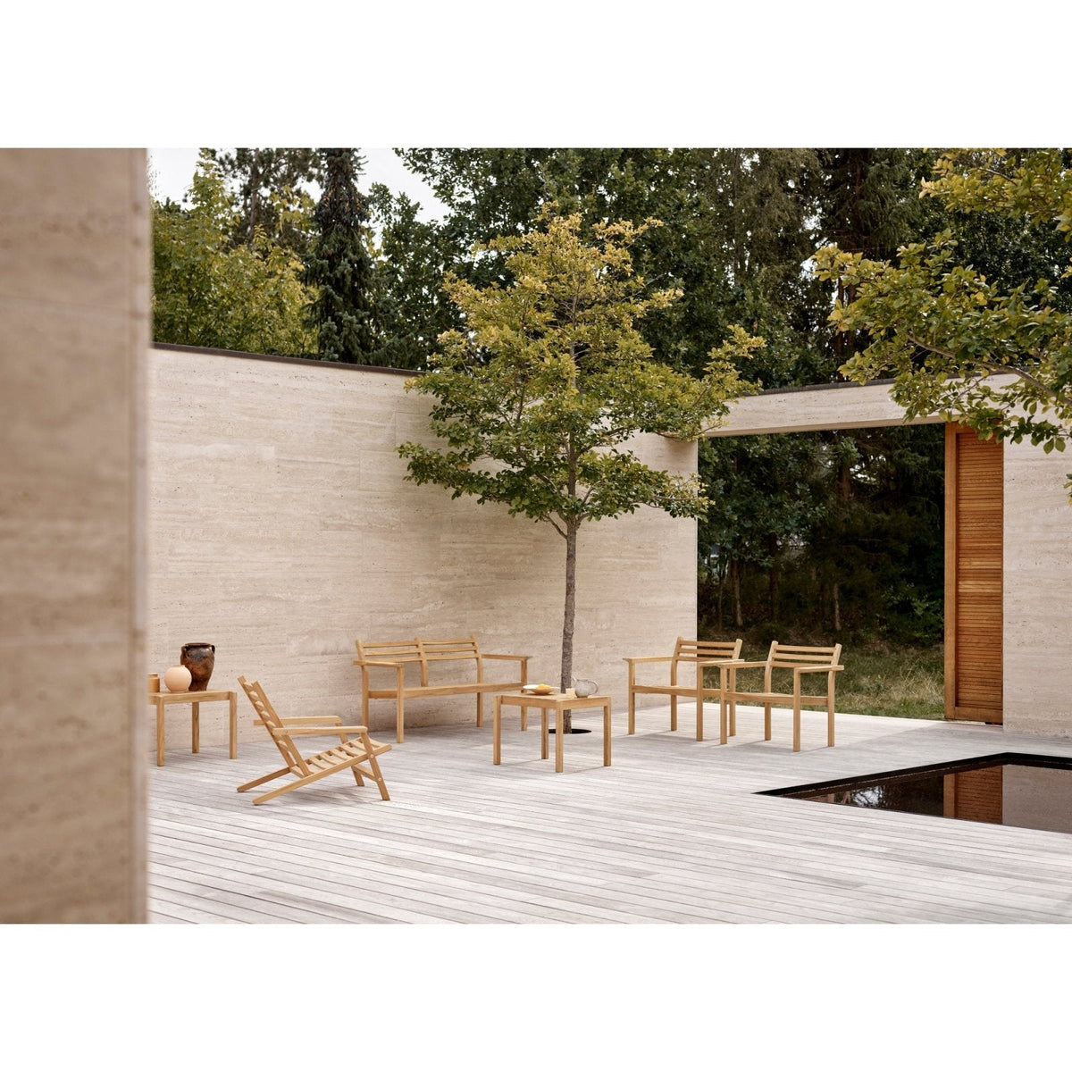 Carl Hansen - AH701 Lounge Sofa - untreated teak - Skandium London