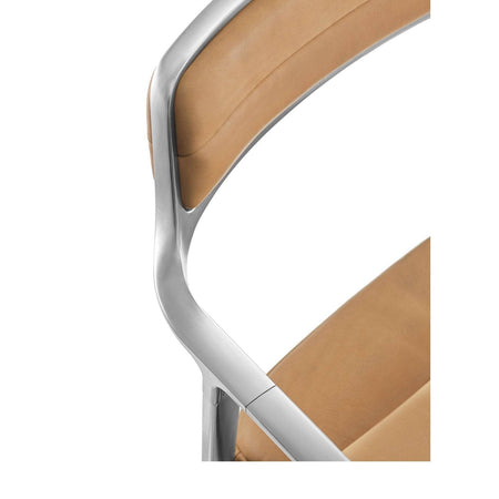 Vipp - VIPP452 - Swivel Chair - Sand Leather - Gliders - Skandium London