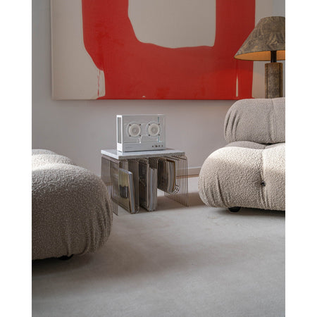 Small Transparent Speaker | White | Transparent | Skandium London